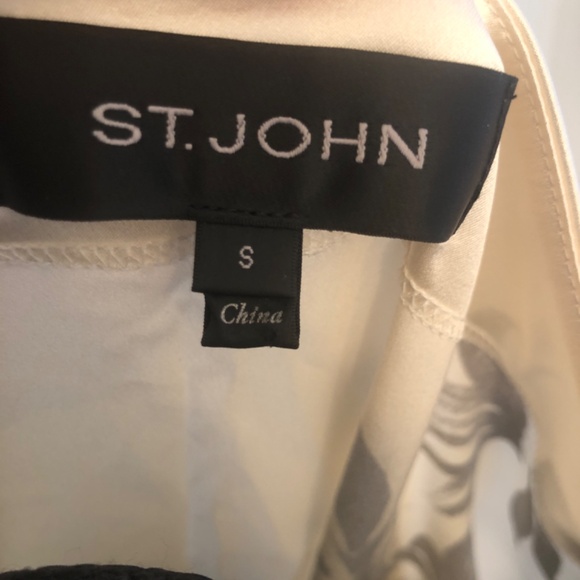 Luxury Designer Silk St John Classic Top - Picture 4 of 5